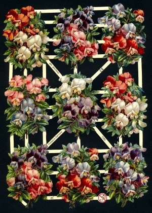 1 Bogen Glanzbilder ,  Blumen,  Glanzbilder,  Sonstiges,  Frühjahr,  Frühlingsblumen,  Sträuße