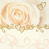 20 Servietten - 25 x 25 cm , Ereignisse - Liebe,  Blumen - Rosen,  Ereignisse - Hochzeit,  Blumen -  Sonstige,  Everyday,  cocktail servietten,  Herzen