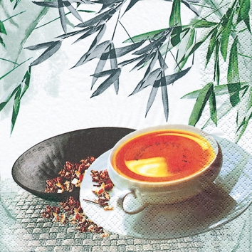20 Servietten - 25 x 25 cm Tea Atmosphere,  Regionen - Asien,  Getränke Kaffee / Tee,  Everyday,  cocktail servietten