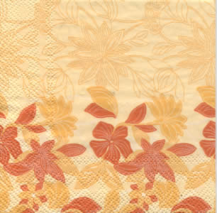 20 Servietten - 25 x 25 cm Dotted Flowers orange,  Blumen,  Everyday,  cocktail servietten