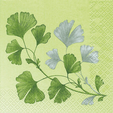 20 Servietten - 33 x 33 cm Ginkgo,  Blumen,  Frühjahr,  lunchservietten