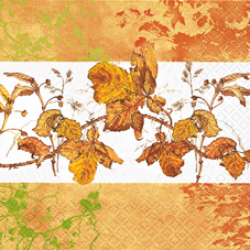 20 Servietten - 33 x 33 cm Indian Summer,  Herbst - Blätter / Laub,  Herbst,  lunchservietten