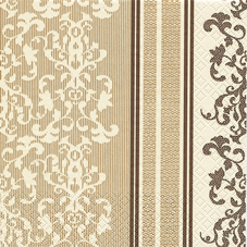 20 Servietten - 33 x 33 cm Barock Lace braun,  Sonstiges - Muster,  Everyday,  lunchservietten