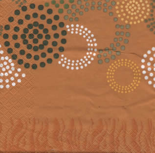 20 Servietten - 33 x 33 cm Circles sand ,  Sonstiges - Muster,  Everyday,  lunchservietten