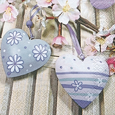 20 Servietten - 33 x 33 cm Deco Hearts,  Blumen,  Ereignisse - Liebe,  Frühjahr,  lunchservietten,  Herzen
