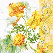 20 Servietten - 33 x 33 cm Tulip Art,  Blumen -  Sonstige,  Frühjahr,  lunchservietten,  Ranunkel