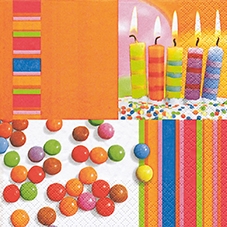 20 Servietten - 33 x 33 cm Party,  Weihnachten - Kerzen,  Essen - Süßigkeiten,  Ereignisse - Geburtstag,  Everyday,  lunchservietten