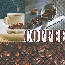 20 Servietten - 33 x 33 cm Coffee Spirit,  Sonstiges - Schriften,  Getränke Kaffee / Tee,  Everyday,  lunchservietten