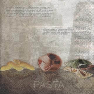20 Servietten - 33 x 33 cm Gourmet Pasta,  Essen - Pasta,  Everyday,  lunchservietten