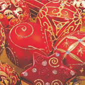 20 Servietten - 25 x 25 cm Russia Balls,  Weihnachten - Baumschmuck,  Weihnachten,  cocktail servietten