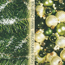 20 Servietten - 33 x 33 cm ,  Weihnachten - Baumschmuck,  Weihnachten,  lunchservietten