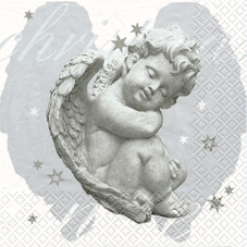 20 Servietten - 33 x 33 cm Angel Gabriel marmor,  Weihnachten - Sterne,  Weihnachten - Engel,  Weihnachten,  lunchservietten