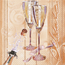 20 Servietten - 33 x 33 cm Celebration,  Ereignisse - Feier,  Getränke - Wein / Sekt,  Everyday,  lunchservietten