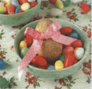 20 Servietten - 25 x 25 cm ,  Ostern - Ostereier,  Essen - Süßigkeiten,  Ostern,  cocktail servietten