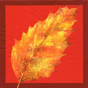 20 Servietten - 25 x 25 cm ,  Herbst - Blätter / Laub,  Herbst,  cocktail servietten