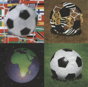 20 Servietten - 33 x 33 cm TOGETHER                                ,  Sport - Fußball,  Everyday,  lunchservietten