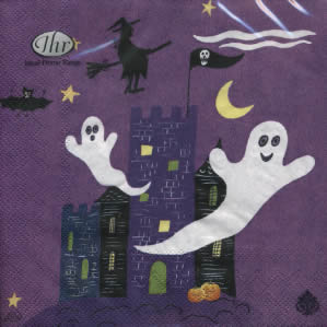 20 napkins - 33 x 33 cm ,  Autumn - Halloween,  Autumn,  lunchnapkins,  Witches,  spirits