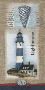 10 bedruckte Taschentücher ,  Regionen - Strand / Meer,  Everyday,  bedruckte papiertaschentücher,  Leuchtturm
