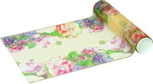 1 Tischläufer 1-lagig 33 cm x 6oo cm FAIRY ROSE cream                        ,  Tischläufer,  Rosen