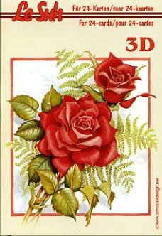 3D Bogen Buch Rosen 1 - Format A6,  Blumen -  Sonstige,  Blumen - Rosen,  Le Suh,  Sommer,  3D Bogen,  Rosen 1
