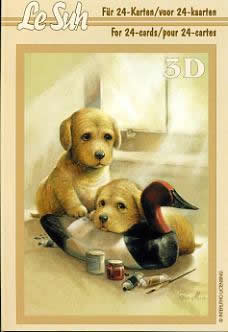 3D Bogen Buch Katze + Hund - Katze + Hund - Format A6,  Tiere - Hunde,  Tiere -  Sonstige,  Le Suh,  3D Bogen,  Katze + Hund - Katze + Hund