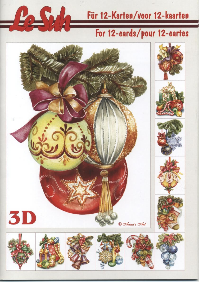 3D Bogen Buch  - Format A5,  Weihnachten - Baumschmuck,  Le Suh,  Weihnachten,  3D Bogen