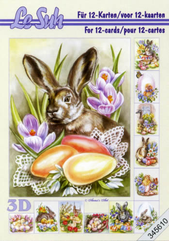 3D Bogen Buch Ostern - Format A5,  Ostern - Ostereier,  Le Suh,  Ostern,  3D Bogen,  Ostern