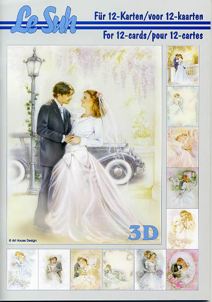 3D Bogen Buch Hochzeit - Format A5,  Ereignisse - Hochzeit,  Blumen -  Sonstige,  Le Suh,  3D Bogen,  Hochzeit