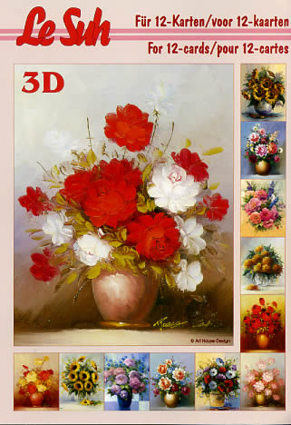 3D Bogen Buch Blumen - Format A5,  Blumen - Sonnenblumen,  Blumen -  Sonstige,  Le Suh,  3D Bogen,  Blumen