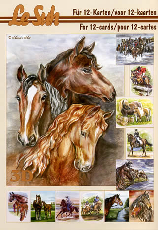 3D Bogen Buch Pferde - Format A5,  Sport - Reiten,  Tiere - Pferde,  Le Suh,  3D Bogen,  Pferde