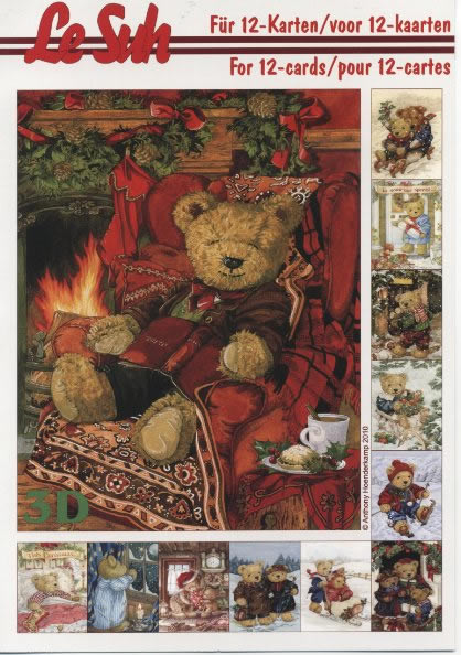 3D Bogen Buch  - Format A5,  Spielsachen - Stofftiere,  Le Suh,  Weihnachten,  3D Bogen,  Teddybären