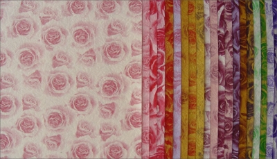 Blümchen-Papier  - 20 Bogen - mix,  paper,  carton
