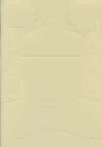 1 Portemonnaie + 8 Geschenkanh. Din A4 Format  - elfenbein,  Geldbörse aus Karton