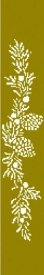 1 Prägungsschablone  - 17,3 x 3 cm,  Prägungsschablonen