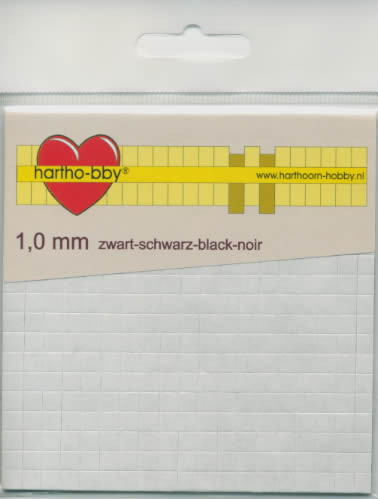 Form-Pads 1,0 mm - 5x5 mm - schwarz,  Form Pads,  Klebeband,  klebefolie