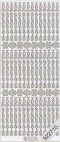 1 Stickers - 10 x 23 cm Zum Geburtstag - weiß, Schriften - deutsch,  Farbe weiß,  Art - Stickers normal