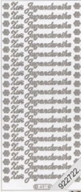 1 Stickers - 10 x 23 cm Zur Jugendweihe - gold, Schriften - deutsch,  Farbe - gold,  Art - Stickers normal