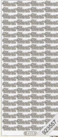 1 Stickers - 10 x 23 cm Menü - gold, Schriften - deutsch,  Farbe - gold,  Art - Stickers normal