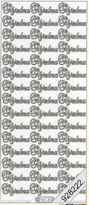 1 Stickers - 10 x 23 cm fi - Ohjelma - gold, Schriften - Sonstige,  Farbe - gold,  Art - Stickers normal,  Jahreszeit - Everyday,  fi - Ohjelma