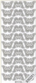 1 Stickers - 10 x 23 cm  - schwarz, Motiv - Tiere,  Farbe - schwarz,  Art - Stickers normal,  Schmetterlinge