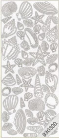 1 Stickers - 10 x 23 cm  - gold,  Farbe - gold,  Art - Stickers normal