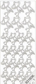 1 Stickers - 10 x 23 cm  - hell, Ereignisse - Geburt,  Farbe - sonstige,  Art - Stickers normal