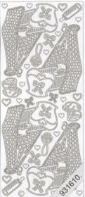 1 Stickers - 10 x 23 cm  - hell, Farbe - sonstige,  Ereignisse - Geburt,  Art - Stickers normal