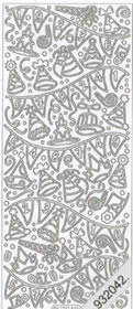 1 Stickers - 10 x 23 cm  - gold, Ereignisse - Feier,  Farbe - gold,  Art - Stickers normal