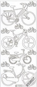 1 Stickers - 10 x 23 cm  - gold, Motiv - Verkehr,  Farbe - gold,  Art - Stickers normal