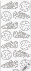 1 Stickers - 10 x 23 cm  - gold, Motiv - Sport,  Farbe - gold,  Art - Stickers normal