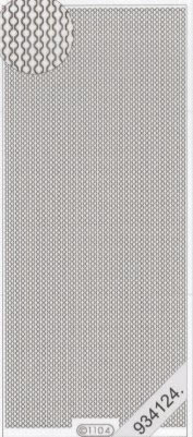 1 Stickers - 10 x 23 cm 1104 - Rand feine Kette - silber, Farbe - silber,  Muster - Linien,  Art - Stickers normal,  Jahreszeit - Everyday,  1104 - Rand feine Kette