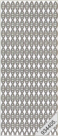 1 Stickers - 10 x 23 cm  - silber,  Farbe - silber,  Art - Stickers normal