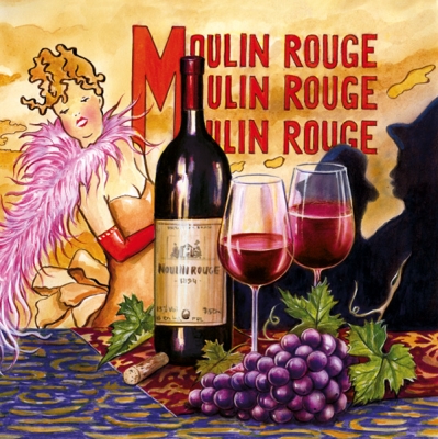 20 Servietten - 33 x 33 cm ,  Regionen - Länder - Frankreich,  Früchte - Weintrauben,  Getränke - Wein / Sekt,  Sommer,  lunchservietten