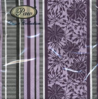 20 Servietten - 33 x 33 cm WIND TOUCH violet,  Blumen -  Sonstige,  Sommer,  lunchservietten